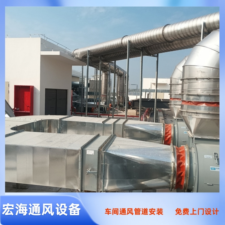 于都工厂车间排烟管道安装工程案例