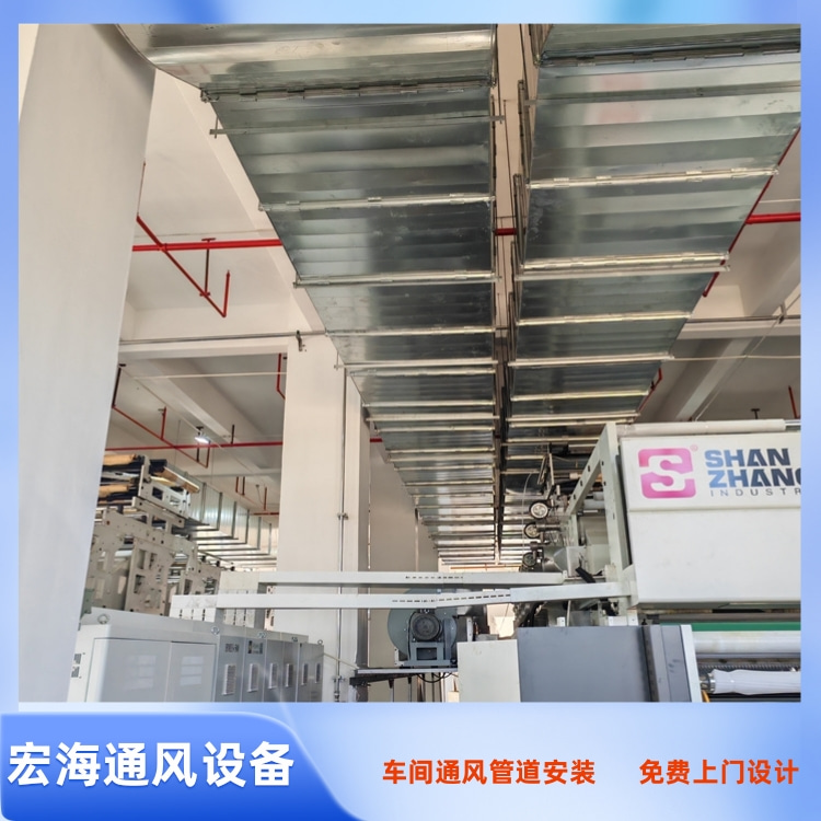 龙南工厂车间废气排烟管道安装工程案例