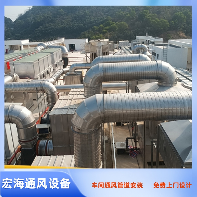 龙南工厂车间环保除尘排烟管道安装工程案例